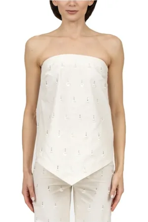 ERIKA CAVALLINI Dames, Tops, Wit, Maat: M