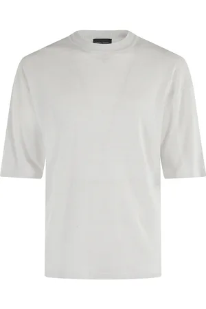 Roberto Collina Heren, Truien, Wit, Maat: XL Linnen