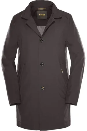 MOORER Heren, Mantels, Grijs, Maat: 3XL Poliester