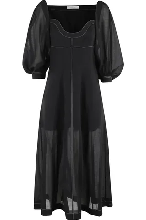 Serafini Dames, Jurken, Zwart, Maat: S Wol