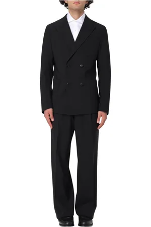 Emporio Armani Heren, Pakken, Zwart, Maat: S Leer
