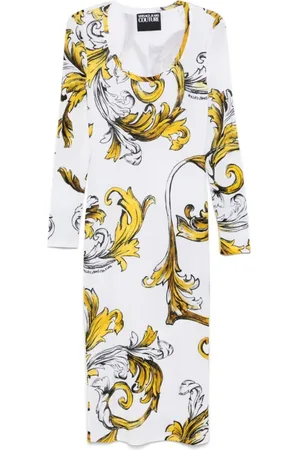 VERSACE Dames, Jurken, Wit, Maat: M