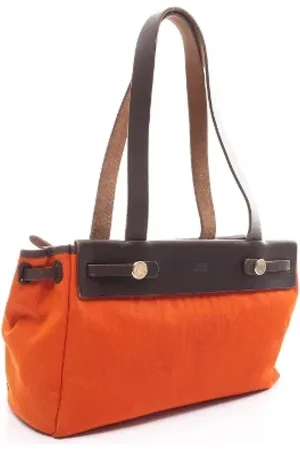 Hermès Dames, Pre-owned, Oranje, Maat: ONE Size Leer