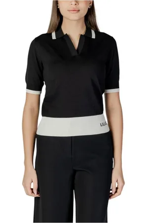 Liu Jo Dames, Tops, Zwart, Maat: M Viscose