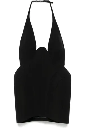 MUGLER Dames, Jurken, Zwart, Maat: M