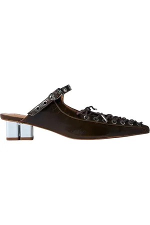Ganni Dames, Schoenen, Zwart, Maat: 38 EU Denim