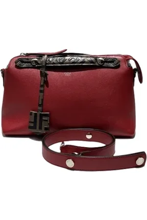Fendi Dames, Pre-owned, Rood, Maat: ONE Size Leer