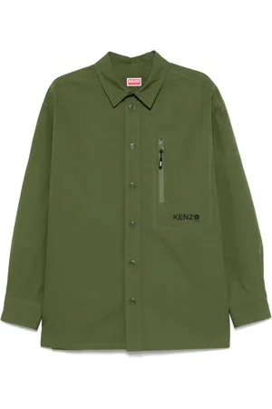 Kenzo Heren, Overhemden, Groen, Maat: M