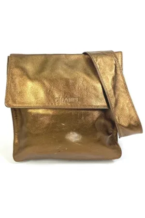 CHANEL Dames, Pre-owned, Bruin, Maat: ONE Size Leer