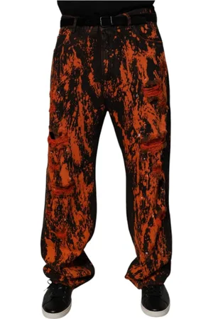 Dolce & Gabbana Heren, Broeken, Rood, Maat: M Denim