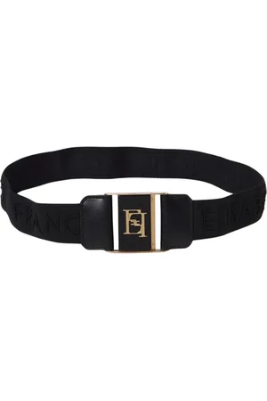 Elisabetta Franchi Dames, Accessoires, Zwart, Maat: L Leer