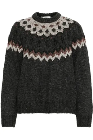 INWEAR Dames, Truien, Grijs, Maat: XL
