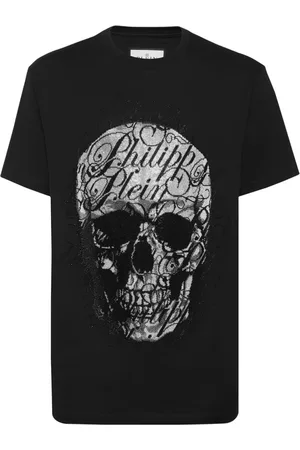 Philipp Plein Heren, Tops, Zwart, Maat: 3XL Katoen