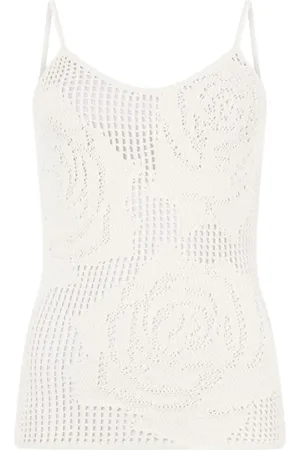 Roberto Cavalli Dames, Tops, Wit, Maat: M