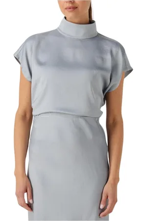 Drykorn Dames, Blouses & Shirts, Blauw, Maat: XS Linnen