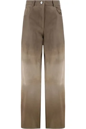 arma leder Dames, Broeken, Bruin, Maat: 2XS