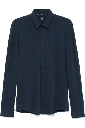 HUGO BOSS Heren, Overhemden, Blauw, Maat: 2XL