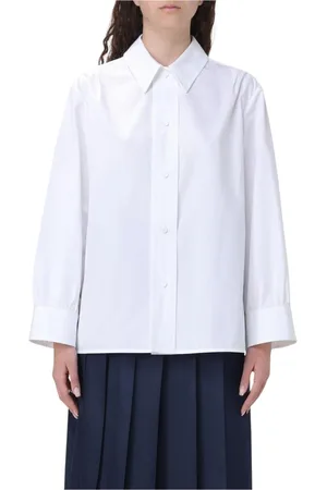Jil Sander Dames, Blouses & Shirts, Wit, Maat: S Katoen