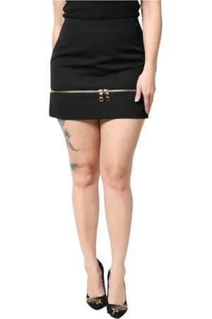 Dolce & Gabbana Dames, Rokken, Zwart, Maat: 2XS Zijde