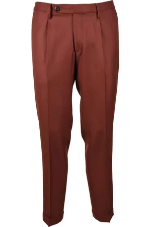 MICHAEL COAL Heren, Broeken, Rood, Maat: W32 Wol