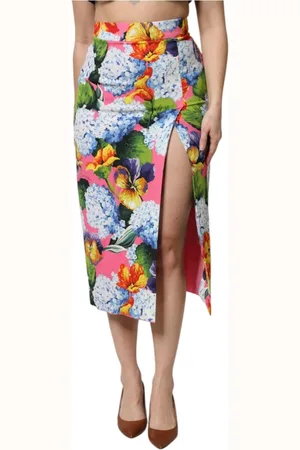 Dolce & Gabbana Dames, Rokken, Veelkleurig, Maat: XS Zijde