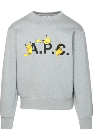 A.P.C. Heren, Sweatshirts & Hoodies, Grijs, Maat: M Katoen