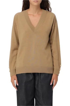 Michael Kors Dames, Truien, Bruin, Maat: M Wol