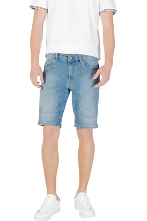 Jeckerson Heren, Korte broeken, Blauw, Maat: W32 Katoen