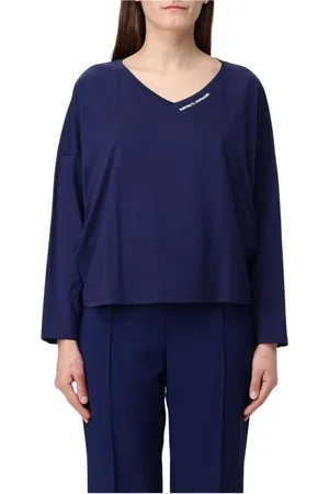 Elisabetta Franchi Dames, Truien, Blauw, Maat: L