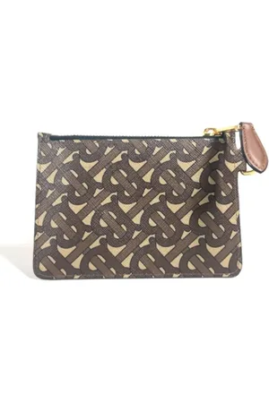 Burberry Dames, Pre-owned, Bruin, Maat: ONE Size Leer