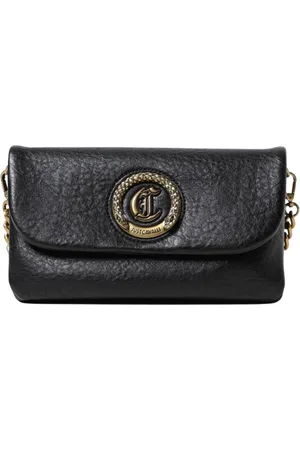 Roberto Cavalli Dames, Tassen, Zwart, Maat: ONE Size Leer