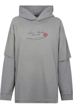 Acne Studios Dames, Sweatshirts & Hoodies, Grijs, Maat: S Leer