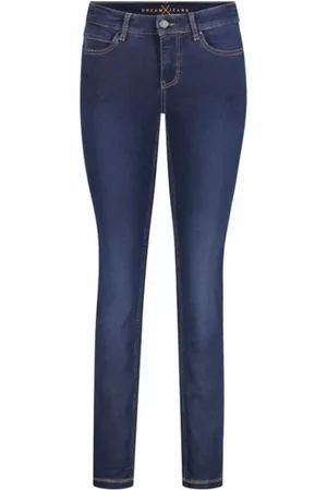 Mac Dames, Jeans, Blauw, Maat: 2XL L34
