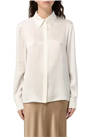 Alberta Ferretti Dames, Blouses & Shirts, Wit, Maat: M Zijde