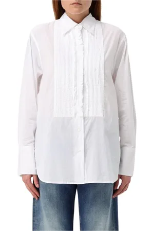 Aspesi Dames, Blouses & Shirts, Wit, Maat: 2XS Katoen
