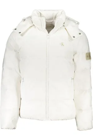 Calvin Klein Heren, Jassen, Wit, Maat: 2XL Nylon