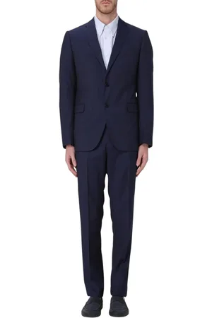 Emporio Armani Heren, Pakken, Blauw, Maat: M Tweed