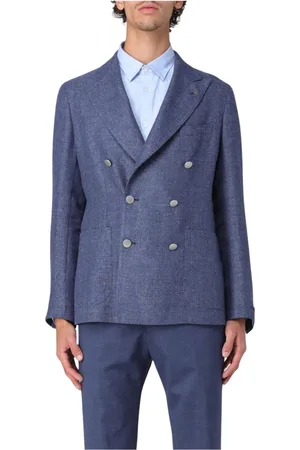 TAGLIATORE Heren, Jassen, Blauw, Maat: M Linnen