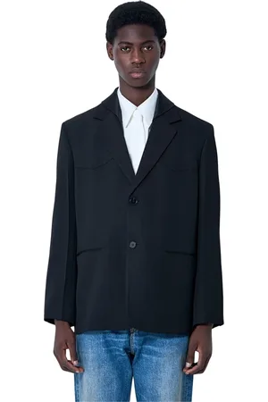 Jil Sander Heren, Jassen, Zwart, Maat: M Zijde
