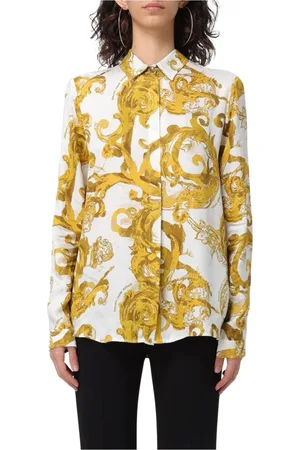 VERSACE Dames, Blouses & Shirts, Veelkleurig, Maat: 2XS Zijde