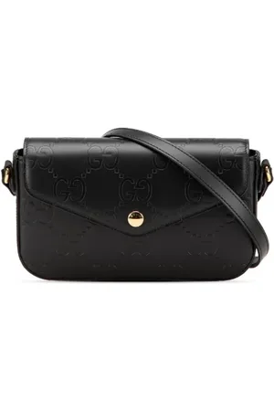 Gucci Dames, Pre-owned, Zwart, Maat: ONE Size Leer