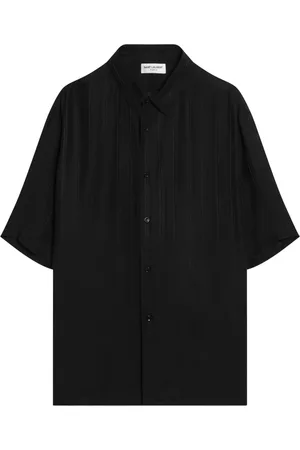 Saint Laurent Heren, Overhemden, Zwart, Maat: L