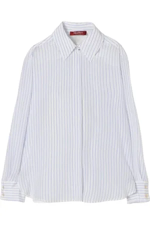 Max Mara Dames, Blouses & Shirts, Blauw, Maat: XS Zijde