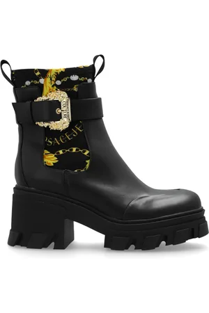 VERSACE Dames, Schoenen, Zwart, Maat: 39 EU Leer