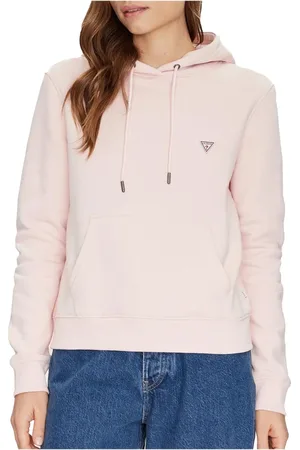 Guess Dames, Sweatshirts & Hoodies, Roze, Maat: XL Katoen