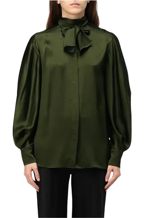 Alberta Ferretti Dames, Blouses & Shirts, Groen, Maat: XS Zijde