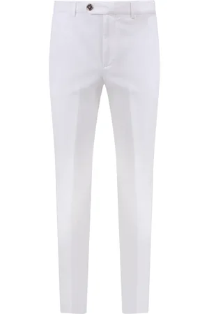 Brunello Cucinelli Heren, Broeken, Wit, Maat: 3XL Katoen
