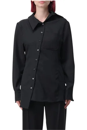 Jacquemus Dames, Blouses & Shirts, Zwart, Maat: 2XS