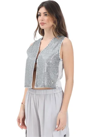 Armani Exchange Dames, Jassen, Grijs, Maat: L Katoen