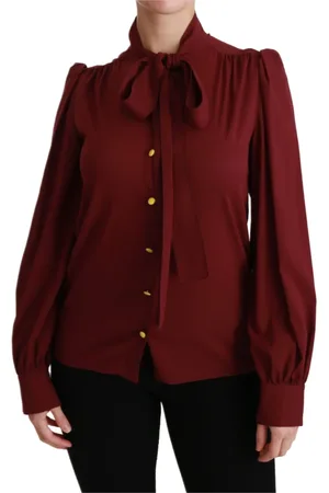 Dolce & Gabbana Dames, Blouses & Shirts, Rood, Maat: 3XS Zijde